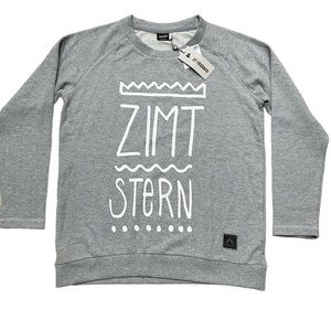 Zimtstern Switzland Womens Maureen Sweatshirt Sweater Size M Grey Sustainable NW